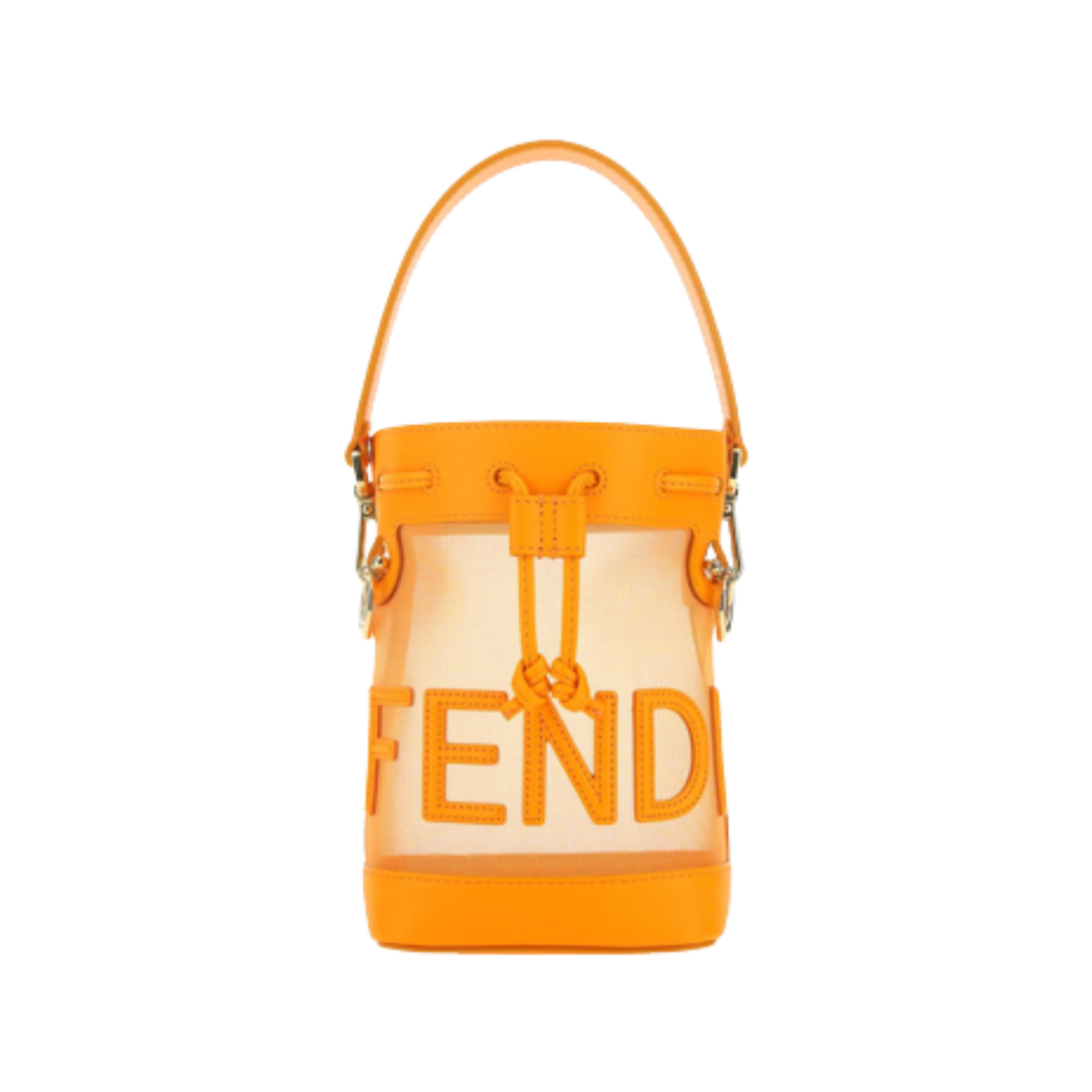 8BS010AAYSF1DUO Fendi Mon Tresor Mesh Mini Bag Orange