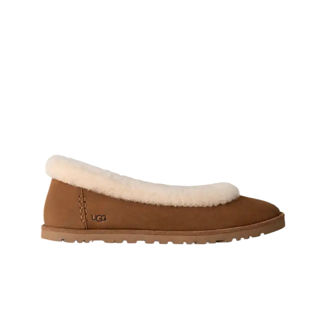 1178111-CHE (W) UGG Zora Ballet Flat Chestnut