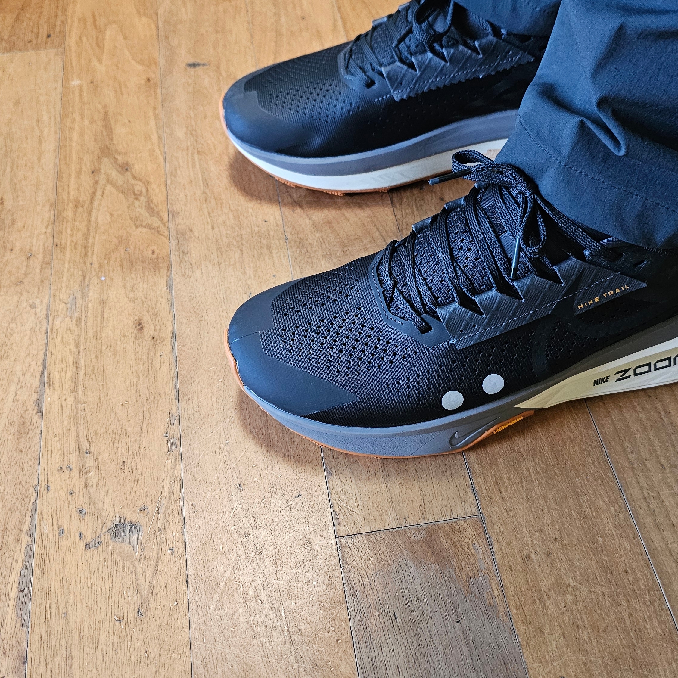 Nike ZoomX Zegama 2 Trail Off Noir Monarch 착용 스타일 - 2