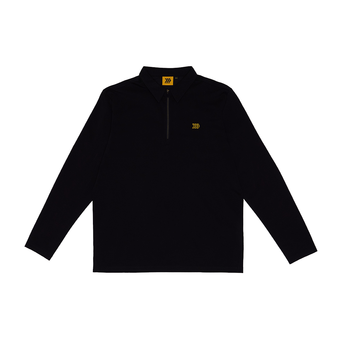 윌비 랩 소로나 하프 집업 폴로 티셔츠 블랙(WILLBE LAB Sorona Half Zip-Up Polo T-Shirt Black)