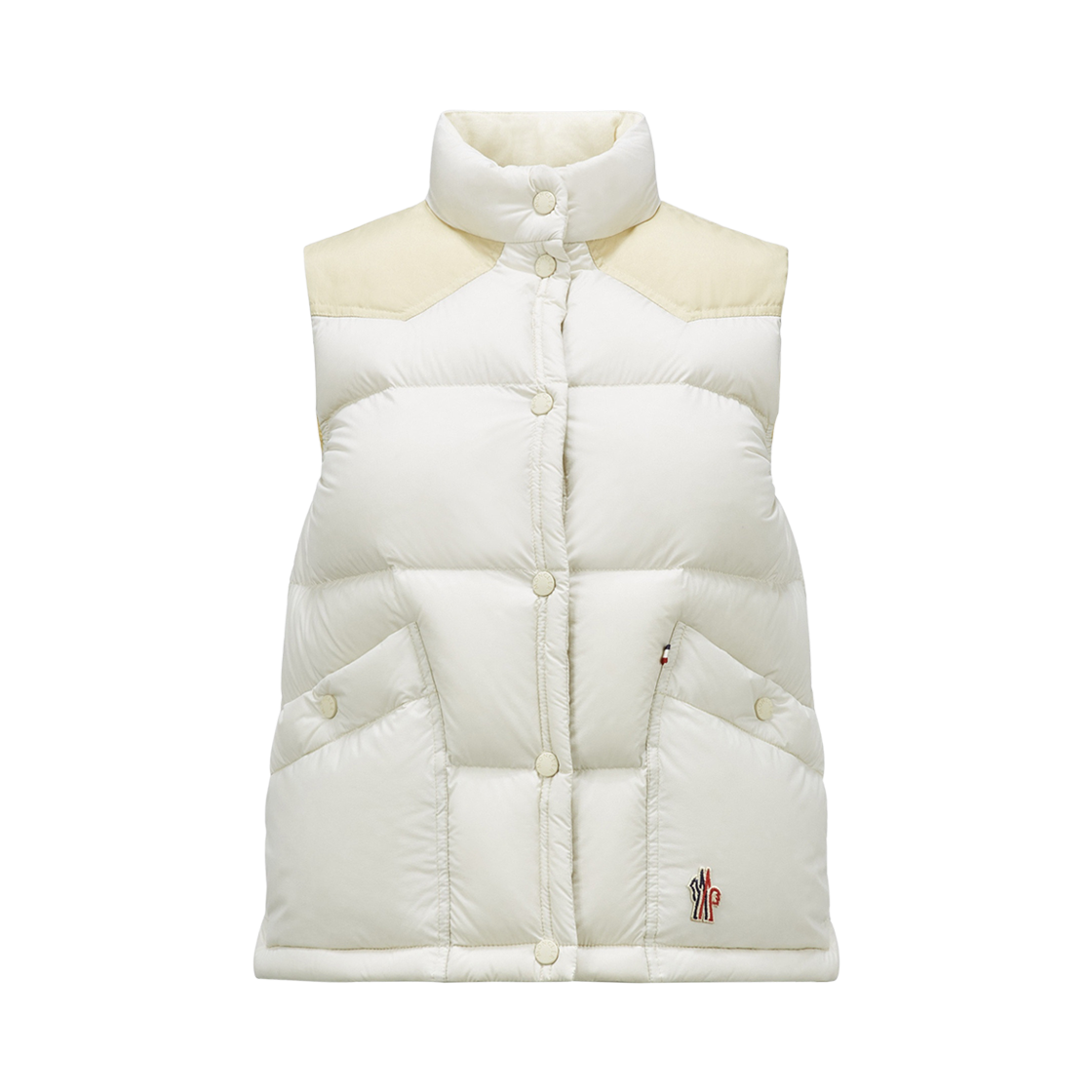(W) 몽클레르 소라피스 다운 베스트 파우더 화이트 - 24SS((W) Moncler Sorapis Down Vest Powder White - 24SS) - 1