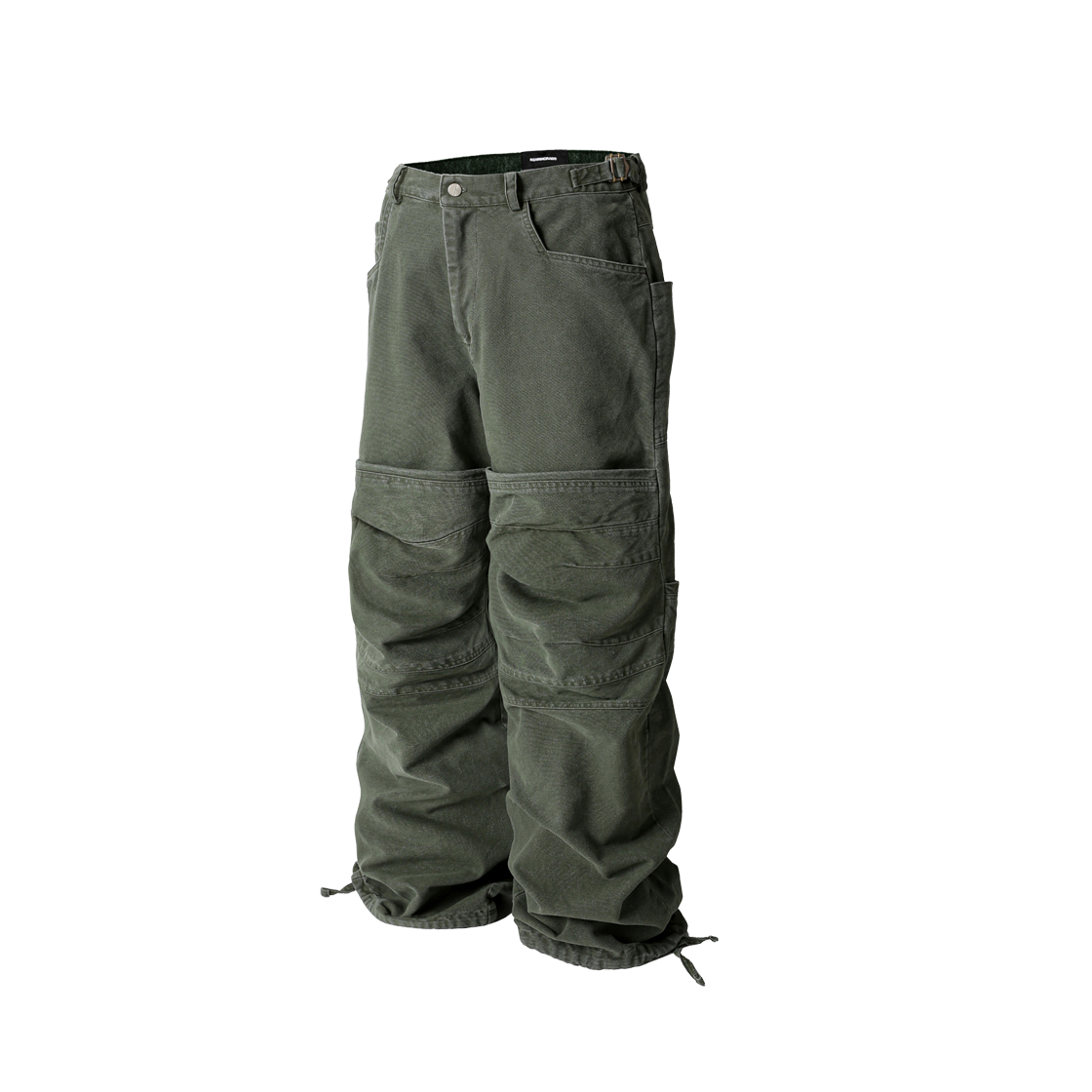 로어링라드 워시드 플립 니 팬츠 카키(ROARINGRAD Washed Flip Knee Pants Khaki)