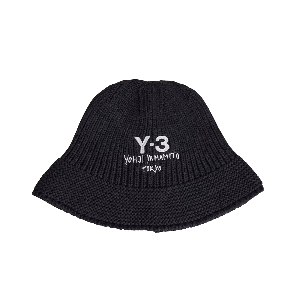 JX8305 Y-3 Heritage Knit Bucket Hat Black