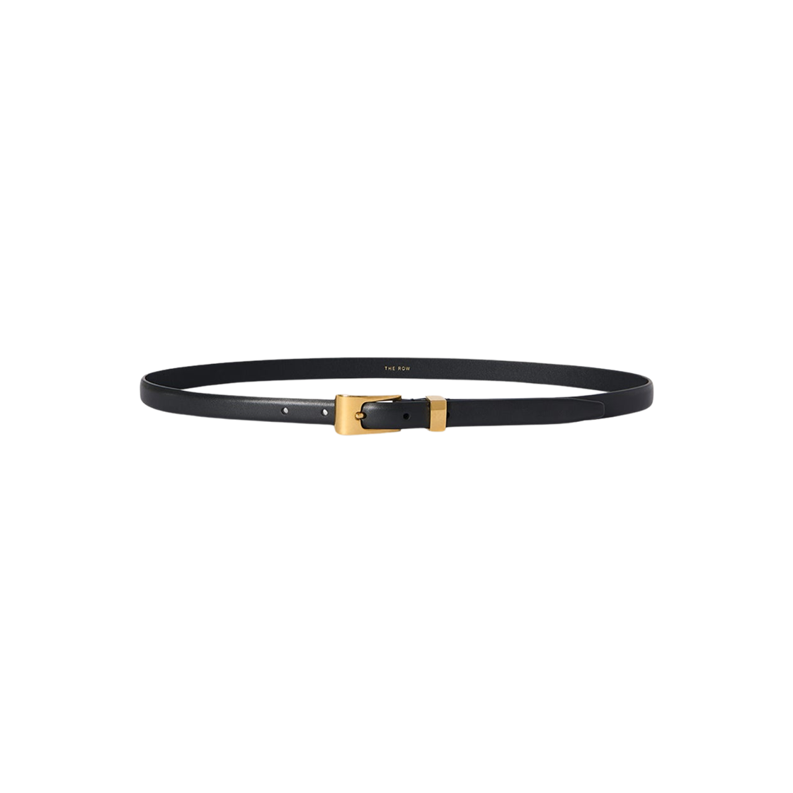 (W) 더 로우 다운타운 레더 벨트 블랙((W) The Row Downtown Belt in Leather Black)