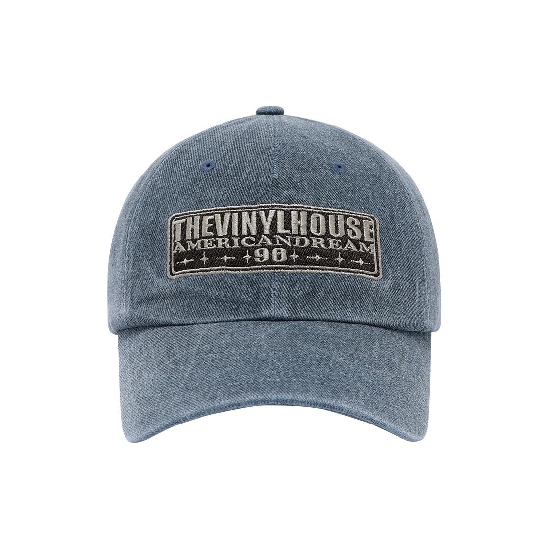 VH2FFUAB20ABL Thevinylhouse Square Patch Ball Cap Blue
