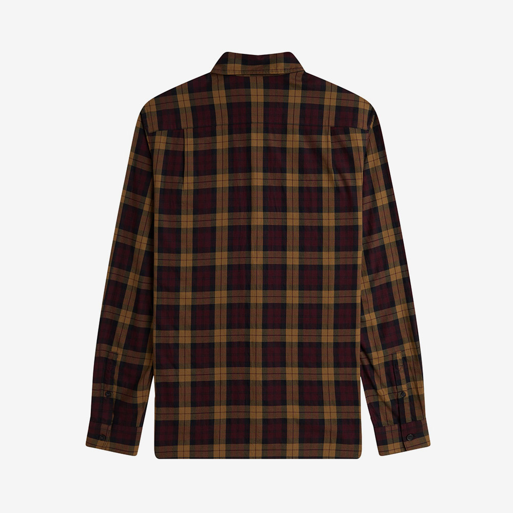 프레드 페리 타탄 트윌 셔츠 옥스블러드(Fred Perry Tartan Twill Shirt Oxblood) - 6