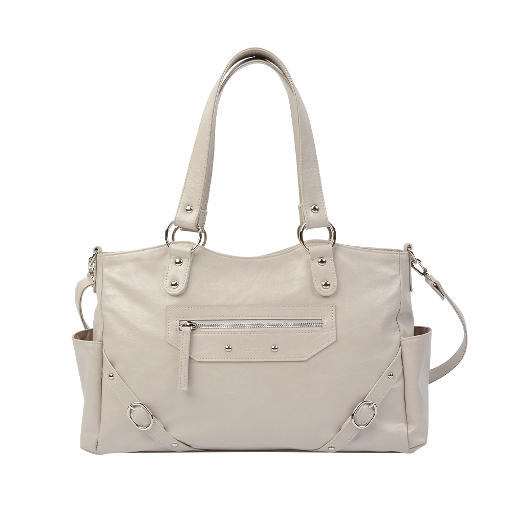 아노에틱 스터드 링 백 아이보리(Anoetic Stud Ring Bag Ivory)