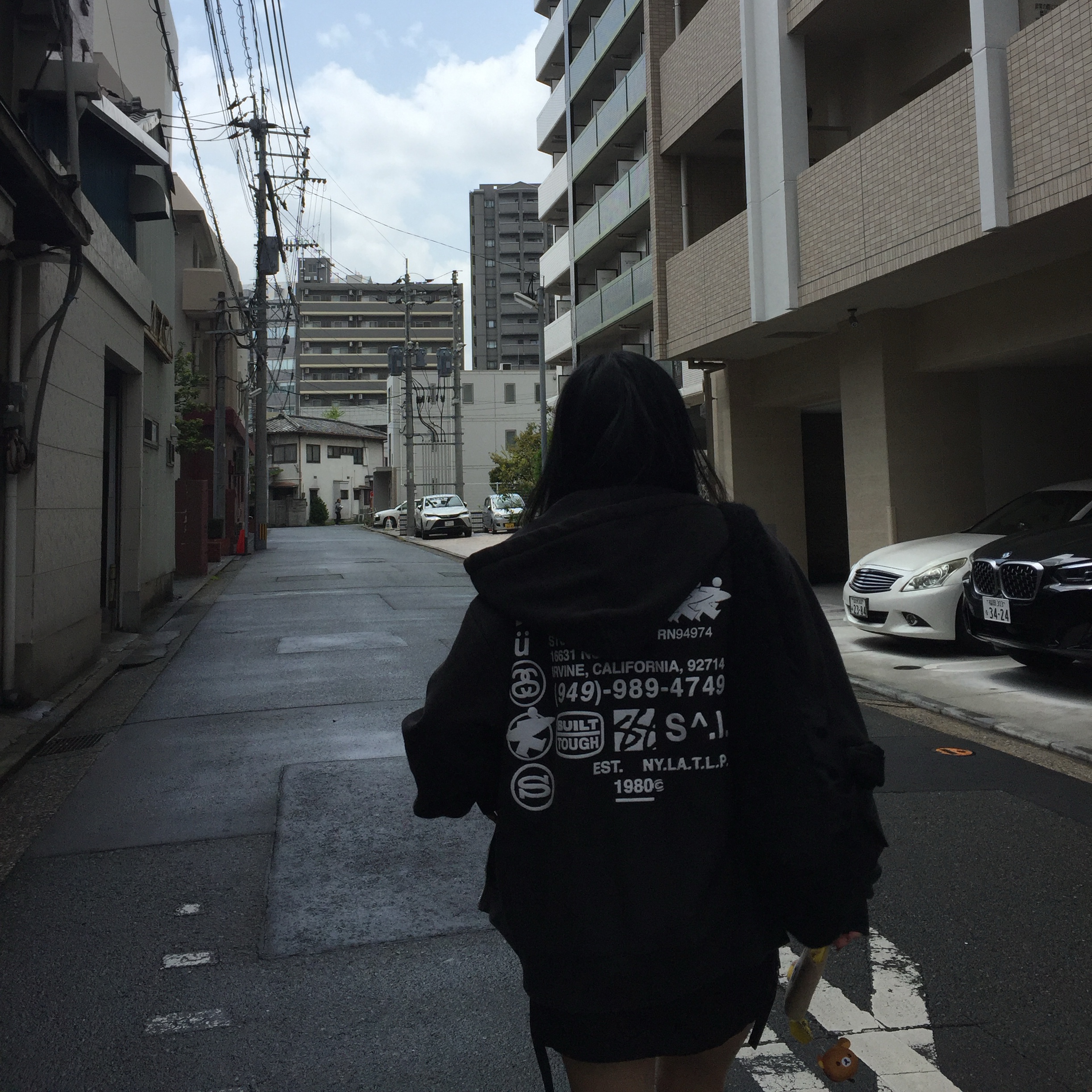 Stussy DNA Zip Hoodie Black 착용 스타일