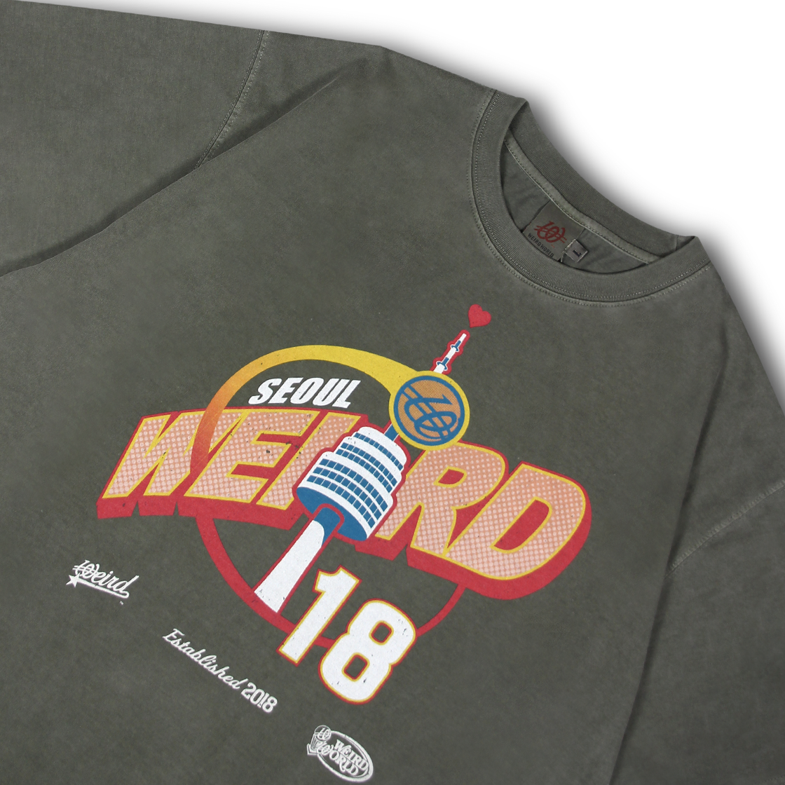 위얼드월드 위얼드 타워 피그먼트 티셔츠(Weird World Weird Tower Pigment T-Shirt) - 3