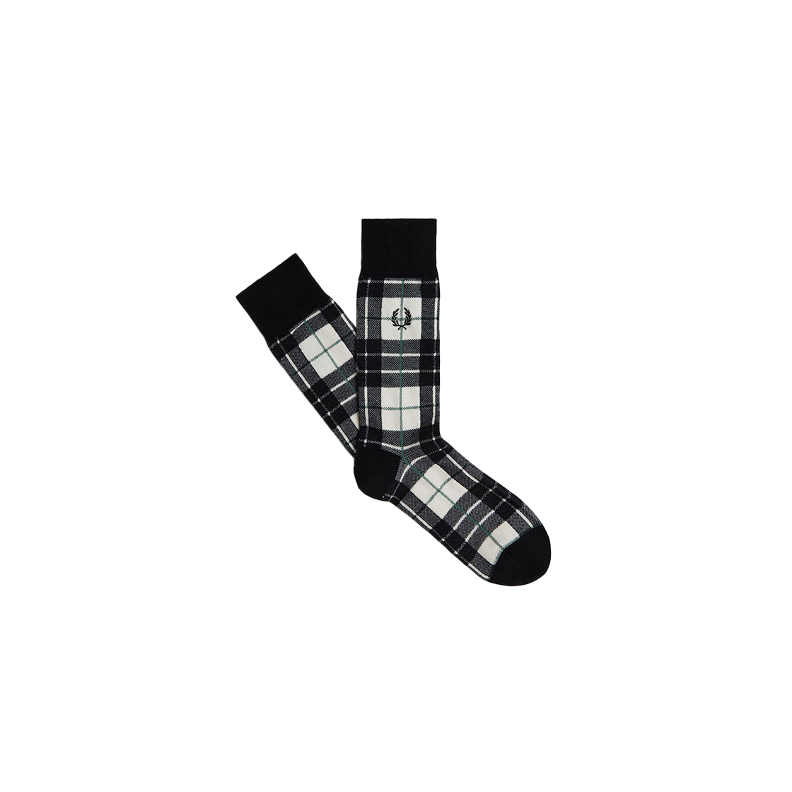 CFPU2538143-560 Fred Perry Tartan Sock Ecru