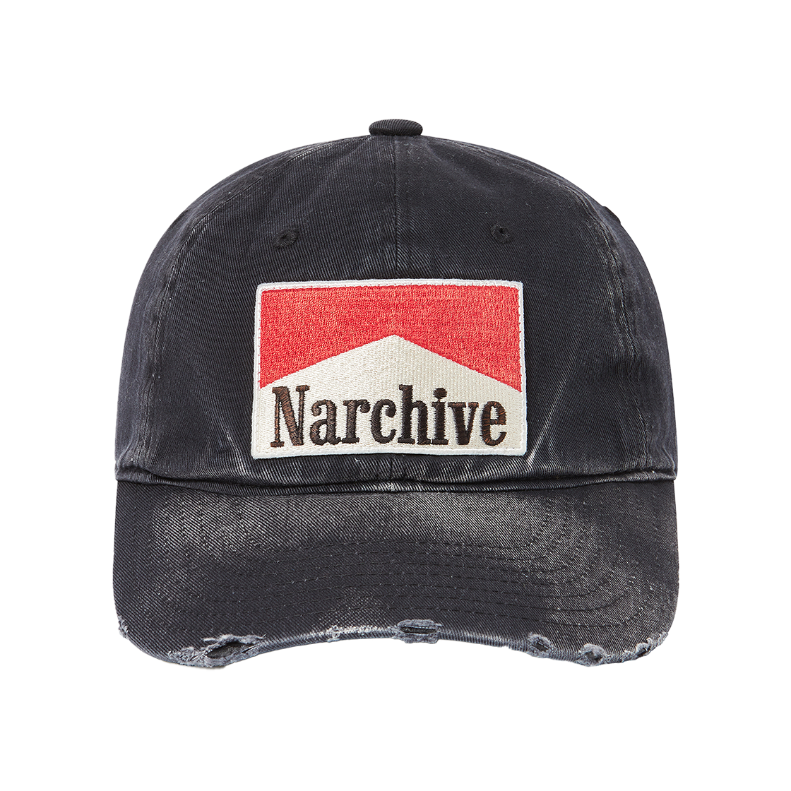 NV25FACA03BK N ARCHIVE Dust Club Washed Chino Cap Black