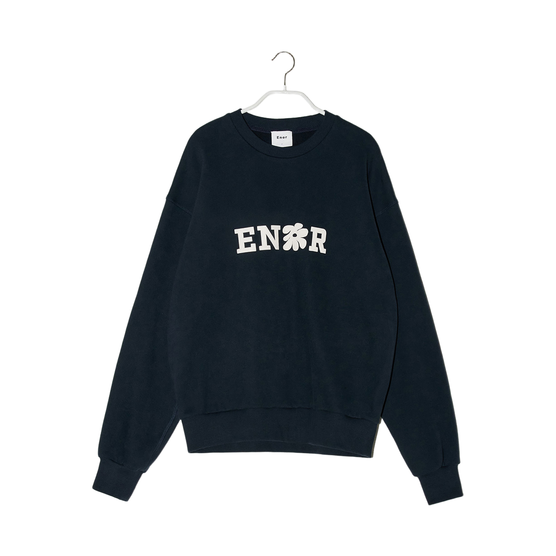 BEWTTS005NV Enor [Core] Women Enor Flower Sweatshirt Navy