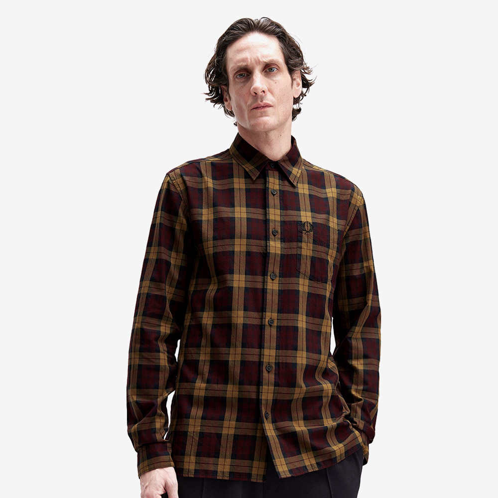 프레드 페리 타탄 트윌 셔츠 옥스블러드(Fred Perry Tartan Twill Shirt Oxblood) - 3