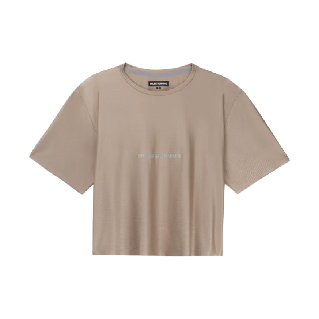 마일러 러닝 베이스 러닝 크롭 숏슬리브 티셔츠 라임스톤(Miler Running Base Running Cropped SS T-Shirt Limestone) - 1