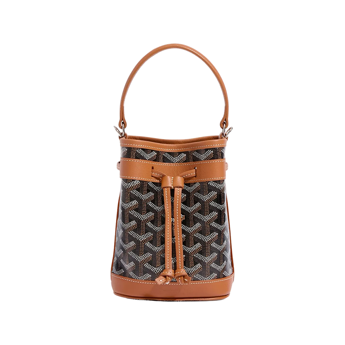 - Goyard Petit Flot Bucket Bag Black Tan