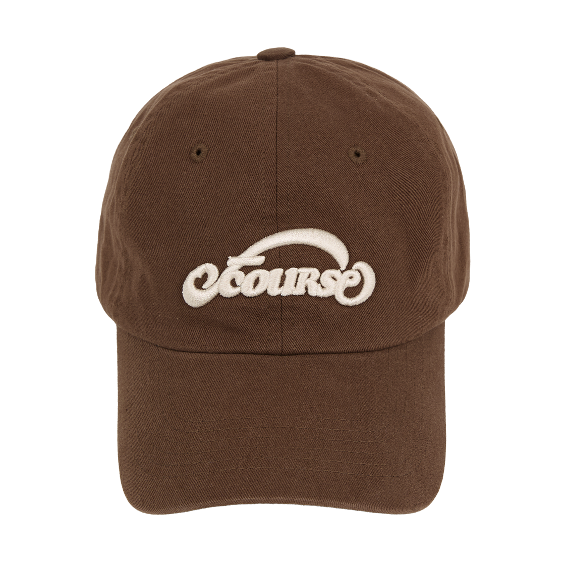 오브콜스와이낫 선데이 모닝 베이직 캡_브라운(ofcoursewhynot Sunday Morning Basic Cap_Brown)