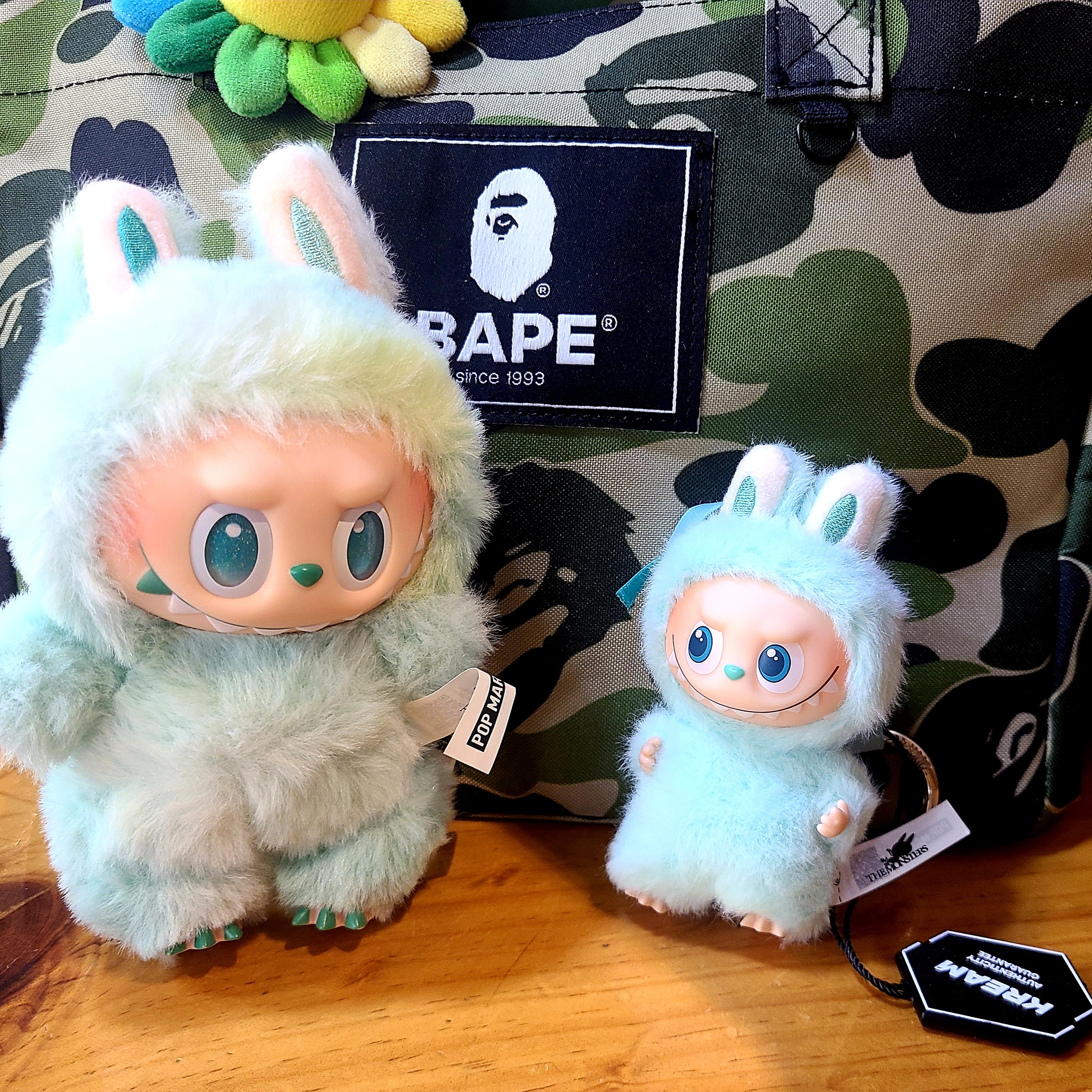 Pop Mart Labubu The Monsters Pin For Love Series Vinyl Plush Pendant (A-M) I (Opened Case), Pop Mart Labubu The Monsters Highlight Series Serenity Keyring (Opened Case) ์ฐฉ์ฉ ์คํ์ผ - 1