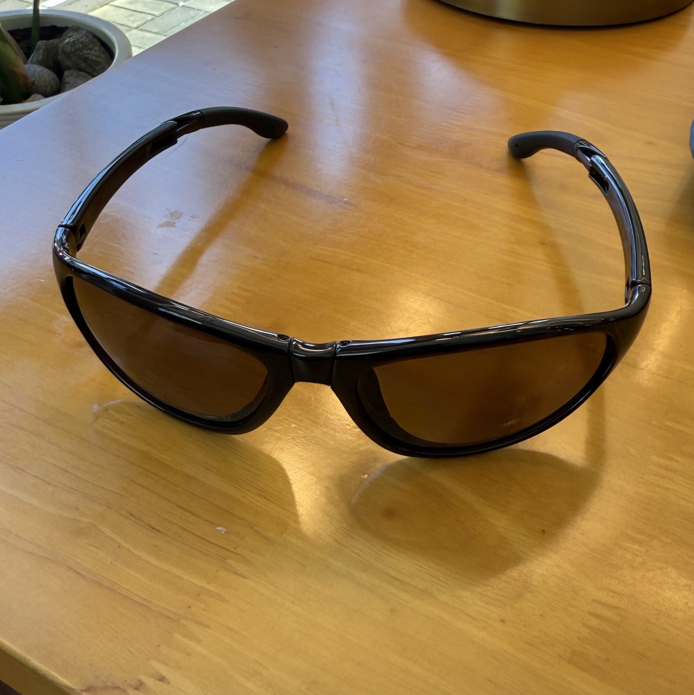 Montbell Polarized Trekking Glasses Brown Light Brown 착용 스타일 - 3