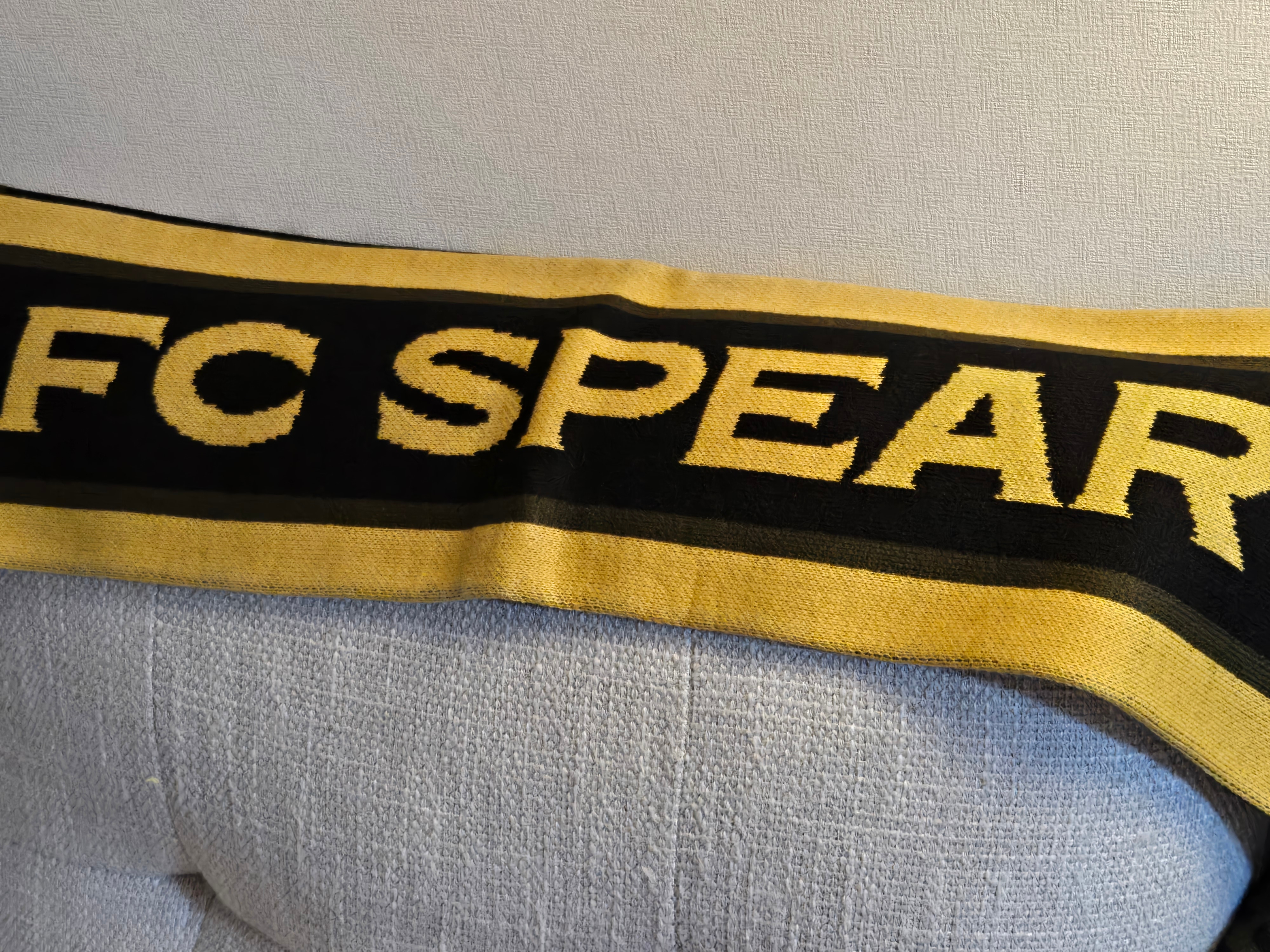 [PRE-ORDER] FC SPEAR Knit Muffler Black 착용 스타일 - 1