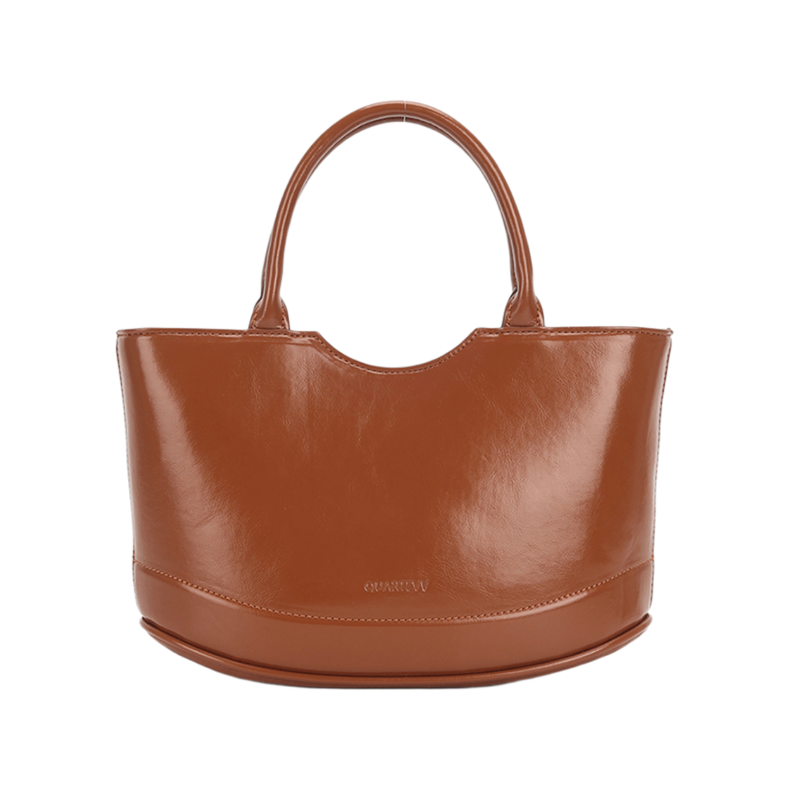 QTV25NCBBW QUARTEVV Nora Curve Bag - Brown