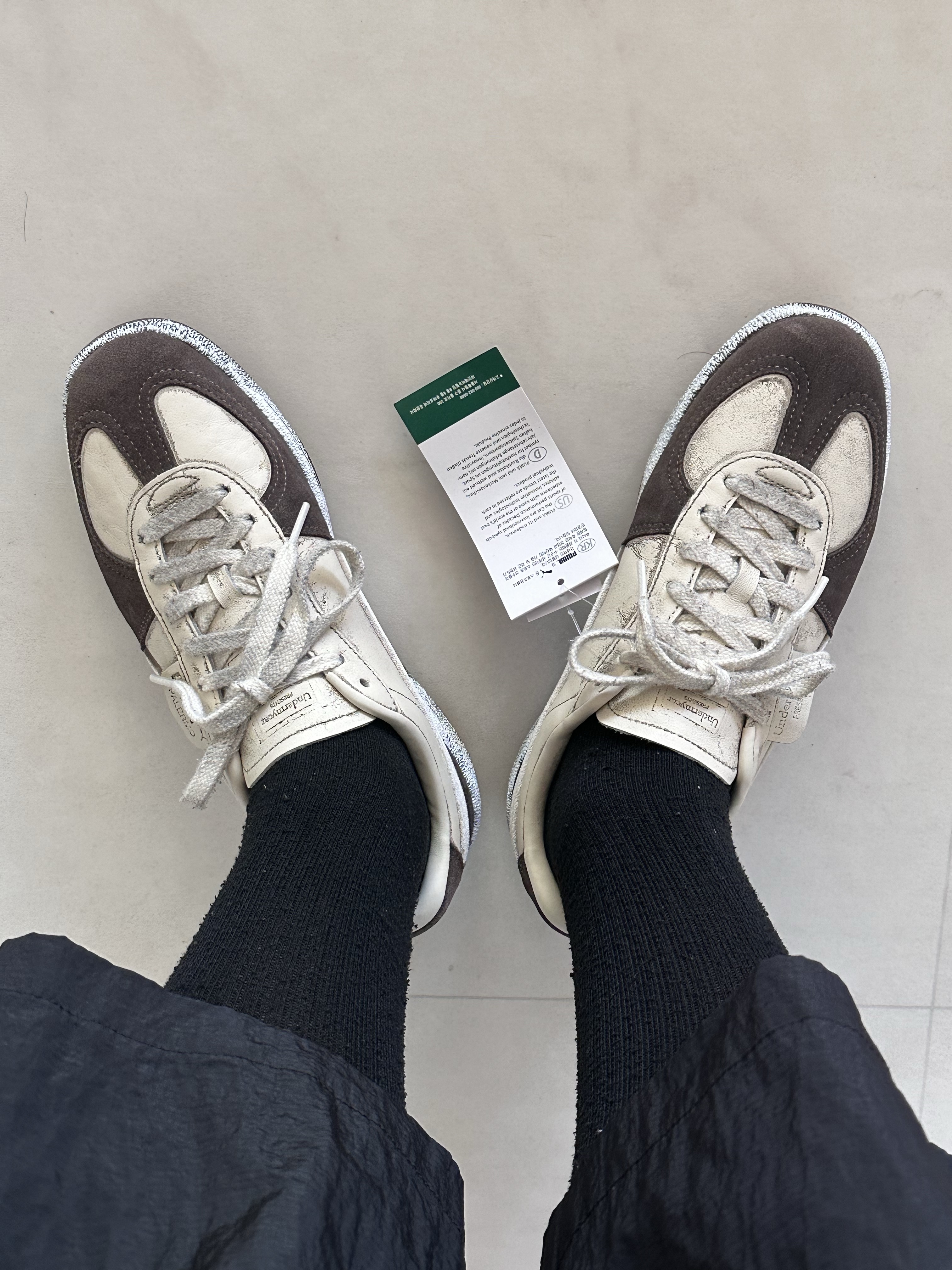 Puma x Undermycar Palermo Alpine Snow Flat Bronze 착용 스타일
