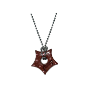 Gleameep Gleaming Star Dot Necklace Brown