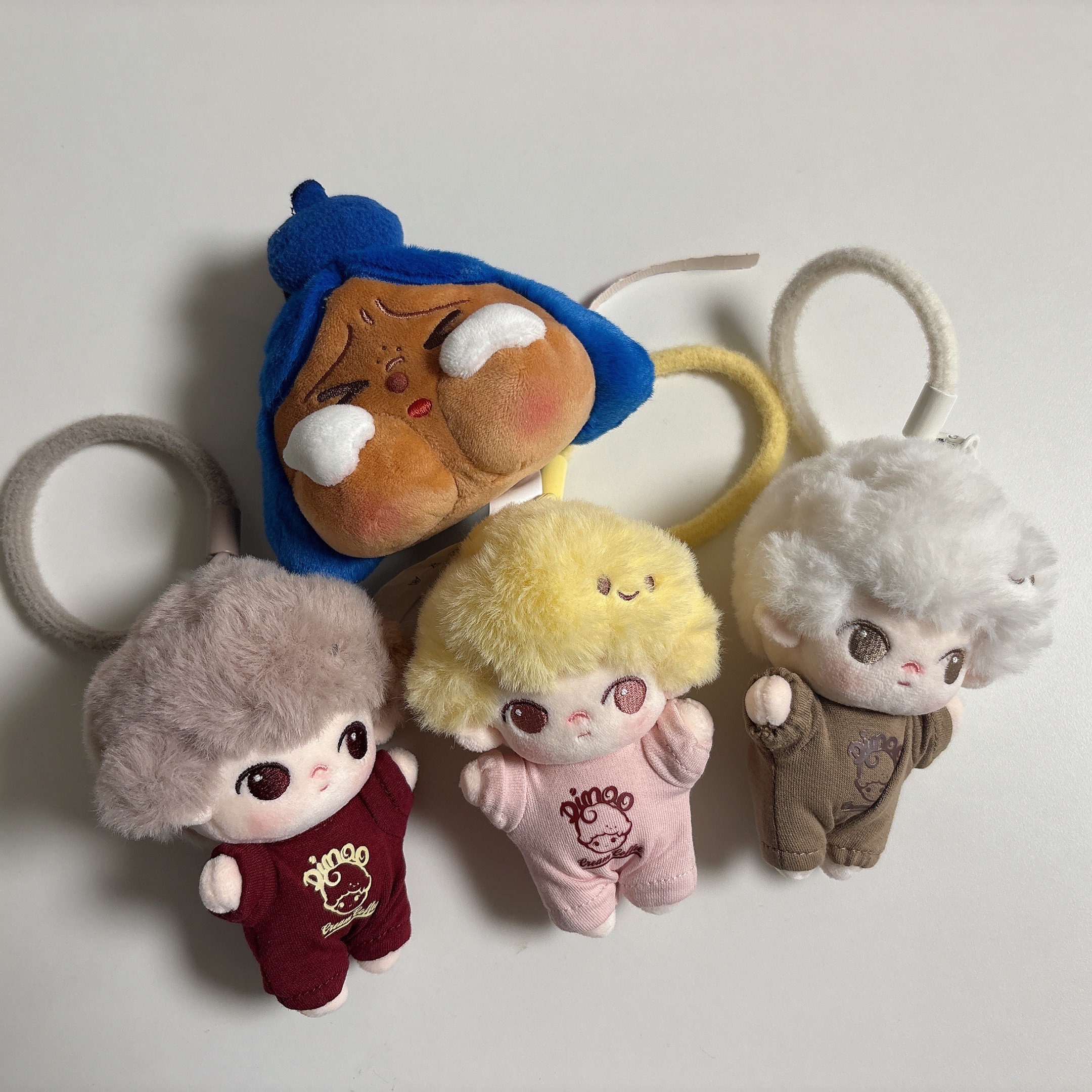 Pop Mart Dimoo Crush On Coffee Series Soft Faced Plush Keychain Sealed Case (1 Blind Box) 착용 스타일