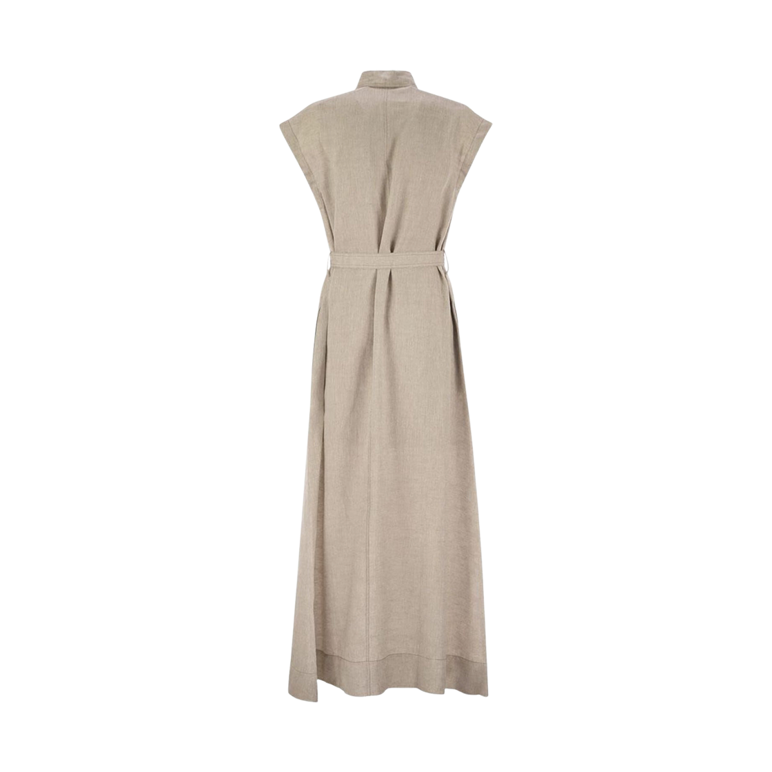 (W) 브루넬로 쿠치넬리 린넨 슬리브리스 원피스 유타((W) Brunello Cucinelli Linen Sleeveless One Piece Yuta) - 2