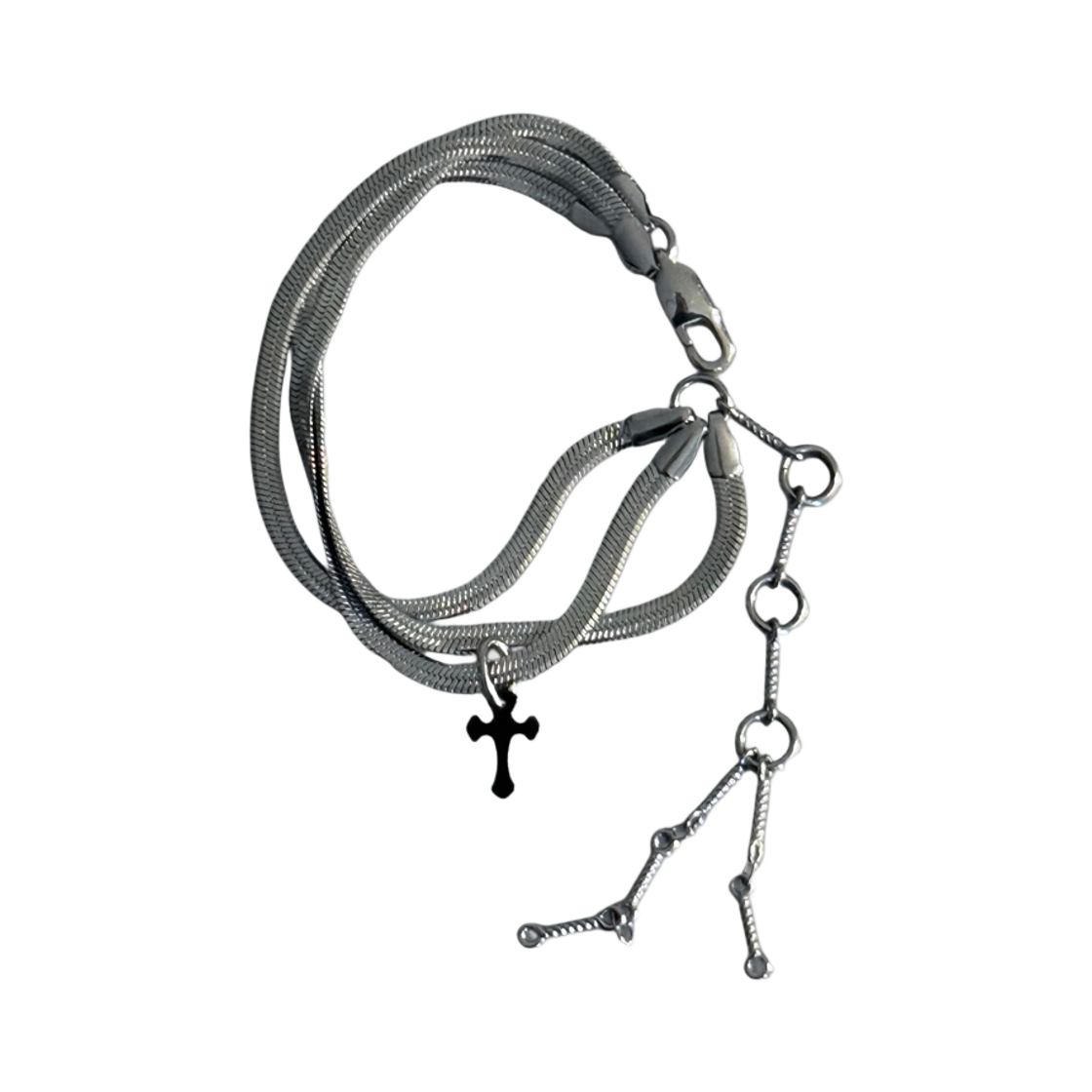 산리 고딕 크로스 링크 브레이슬릿(SANLI Gothic Cross Link Bracelet)