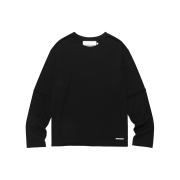 Thevinylhouse Cut-Off Layered LS Tee Black