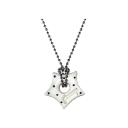 Gleameep Gleaming Star Dot Necklace White