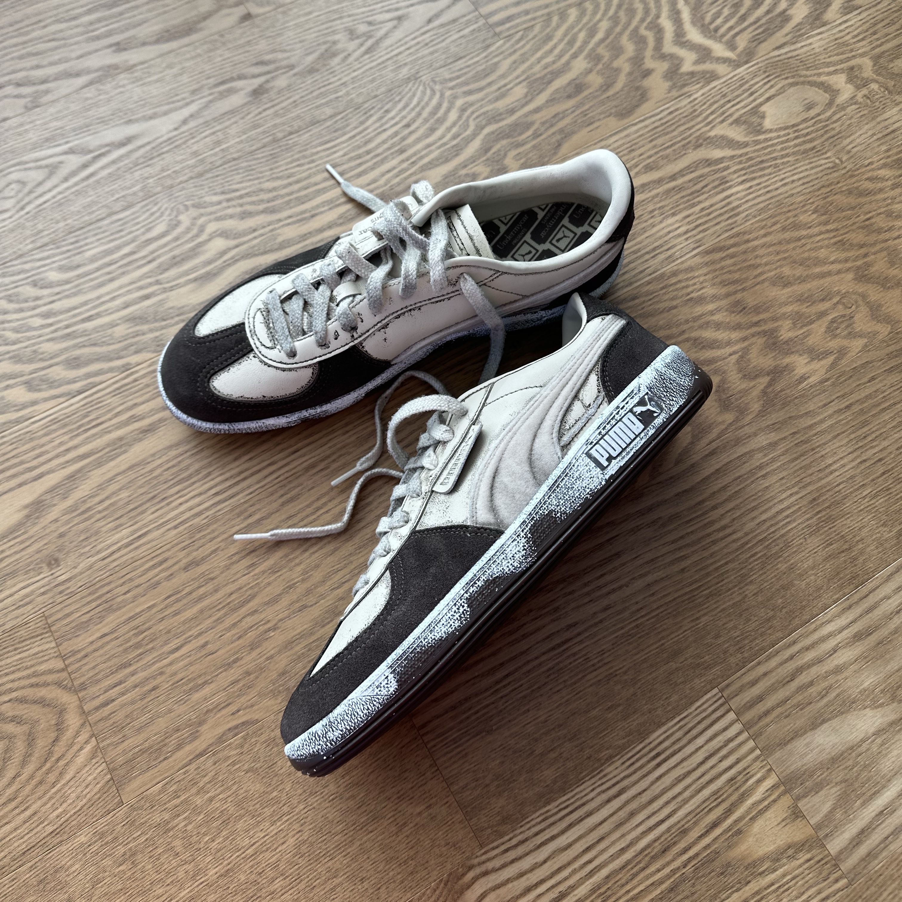 Puma x Undermycar Palermo Alpine Snow Flat Bronze 착용 스타일