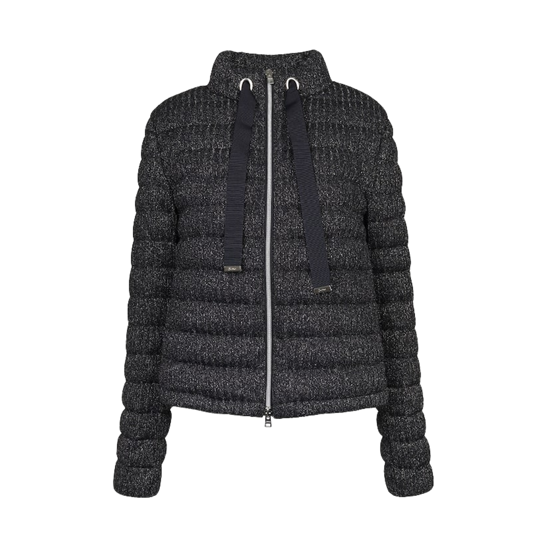 PI002025D-12680-9300 (W) Herno Glitter Knit Padded Black