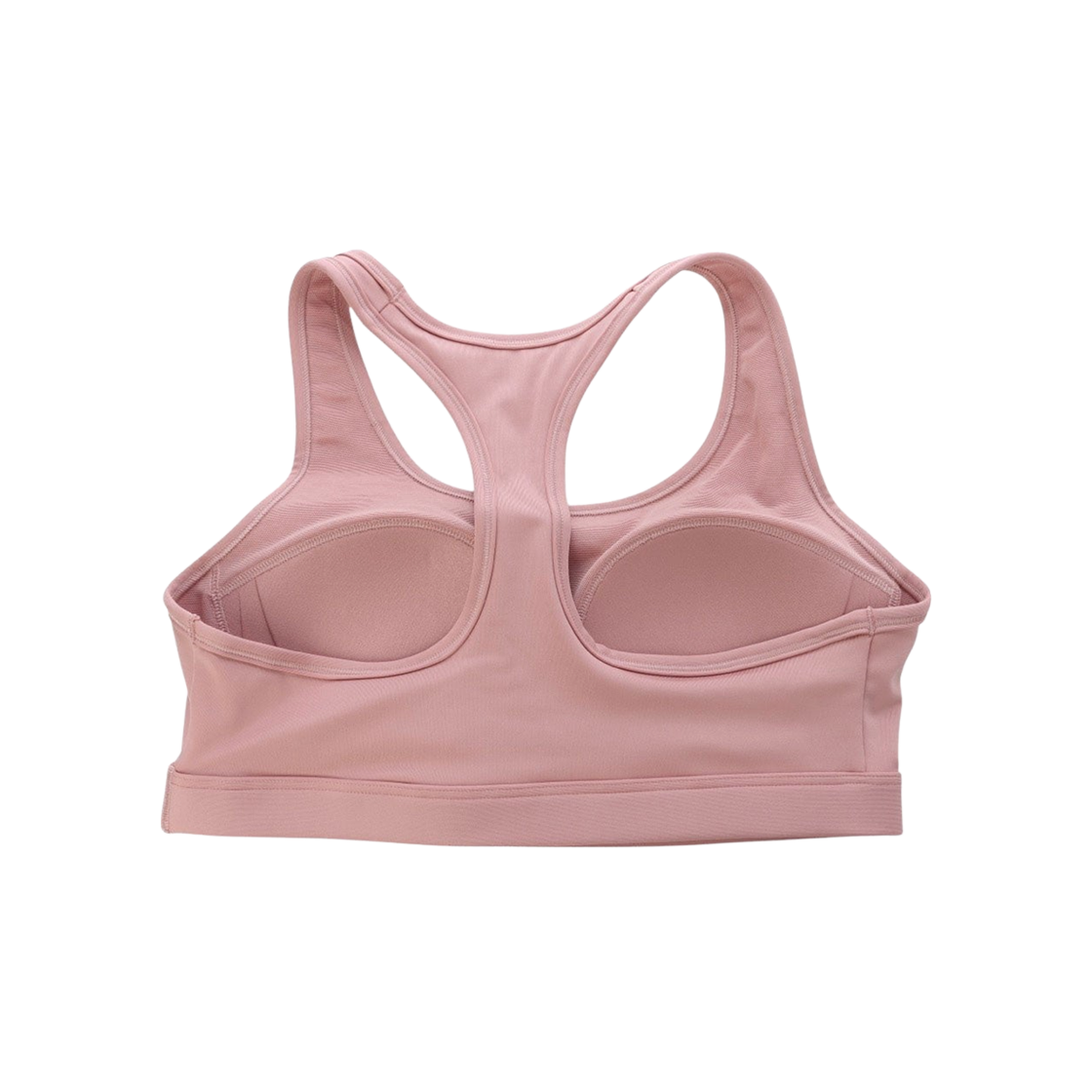 (W) 나이키 스우시 미디움 서포트 패드 스포츠 브라 러스트 핑크 화이트 - 아시아((W) Nike Swoosh Medium Support Padded Sports Bra Rust Pink White - Asia) - 2