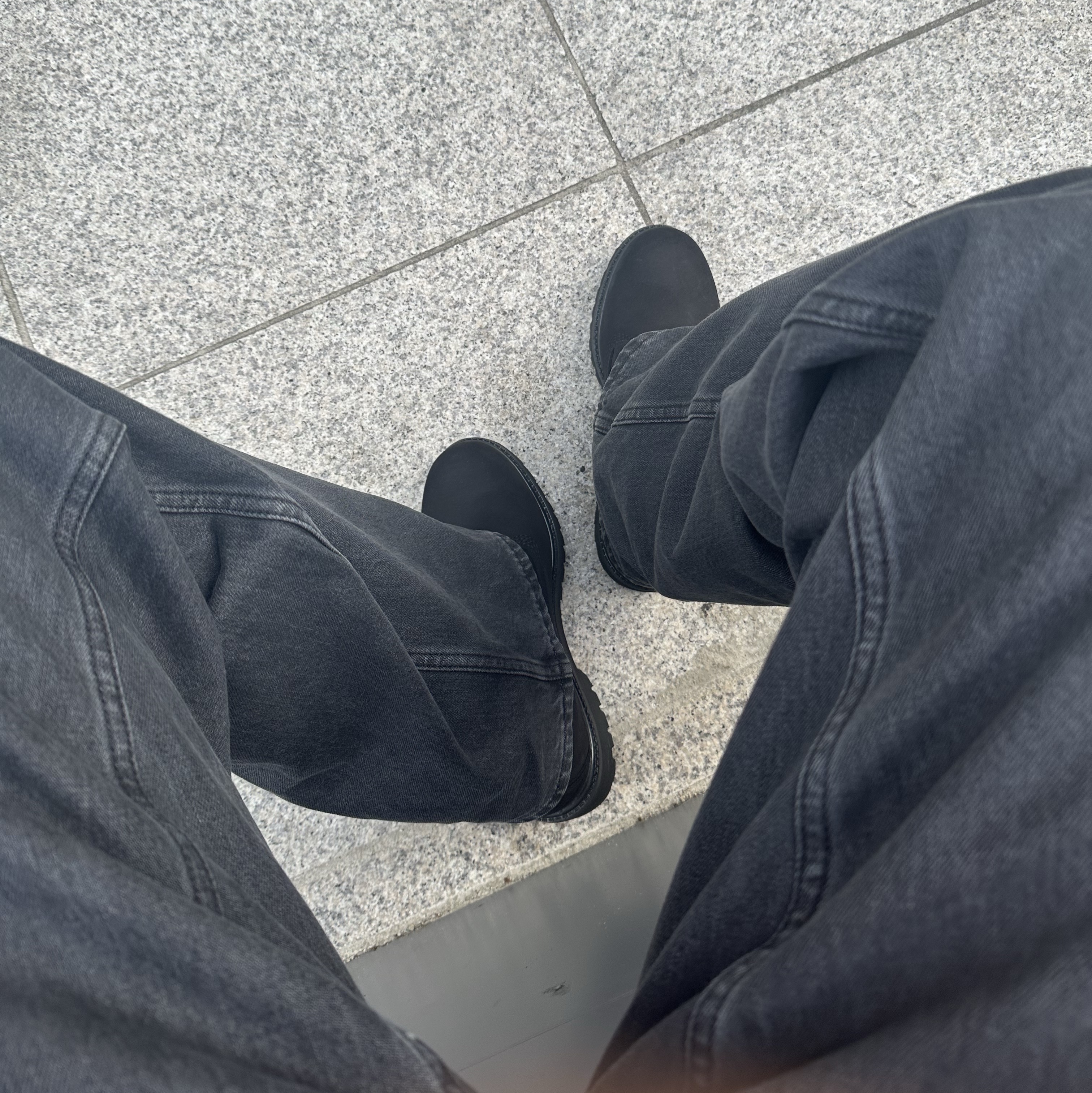 Timberland Premium 6 inch Waterproof Boot Black Nubuck - Wide 착용 스타일 - 2