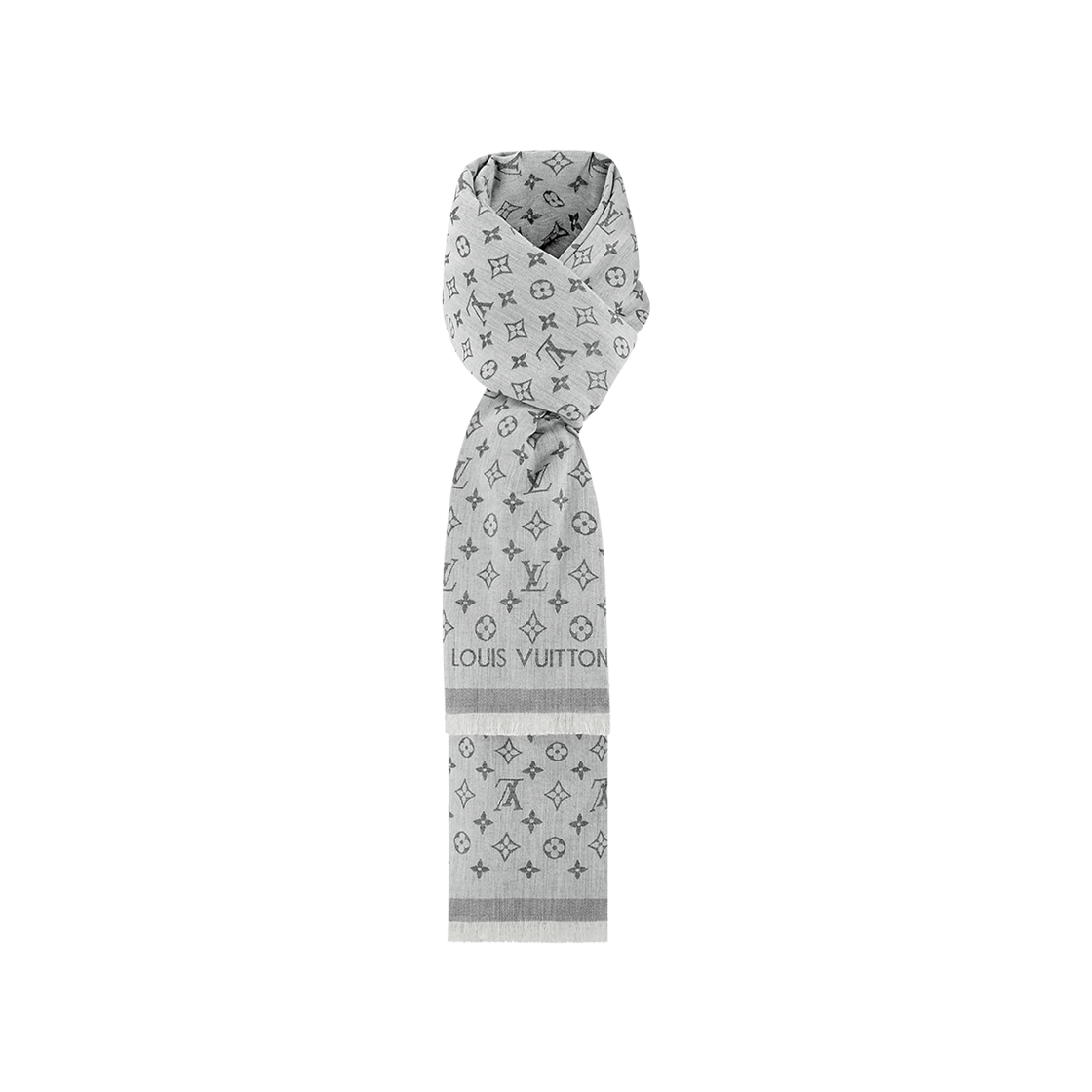 루이비통 모노그램 에센셜 스톨 그레이(Louis Vuitton Monogram Essential Stole Grey) - 2