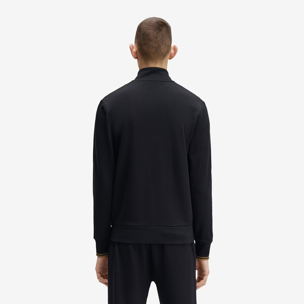 프레드 페리 집 스루 스웻셔츠 블랙(Fred Perry Zip Through Sweatshirt Black) - 4