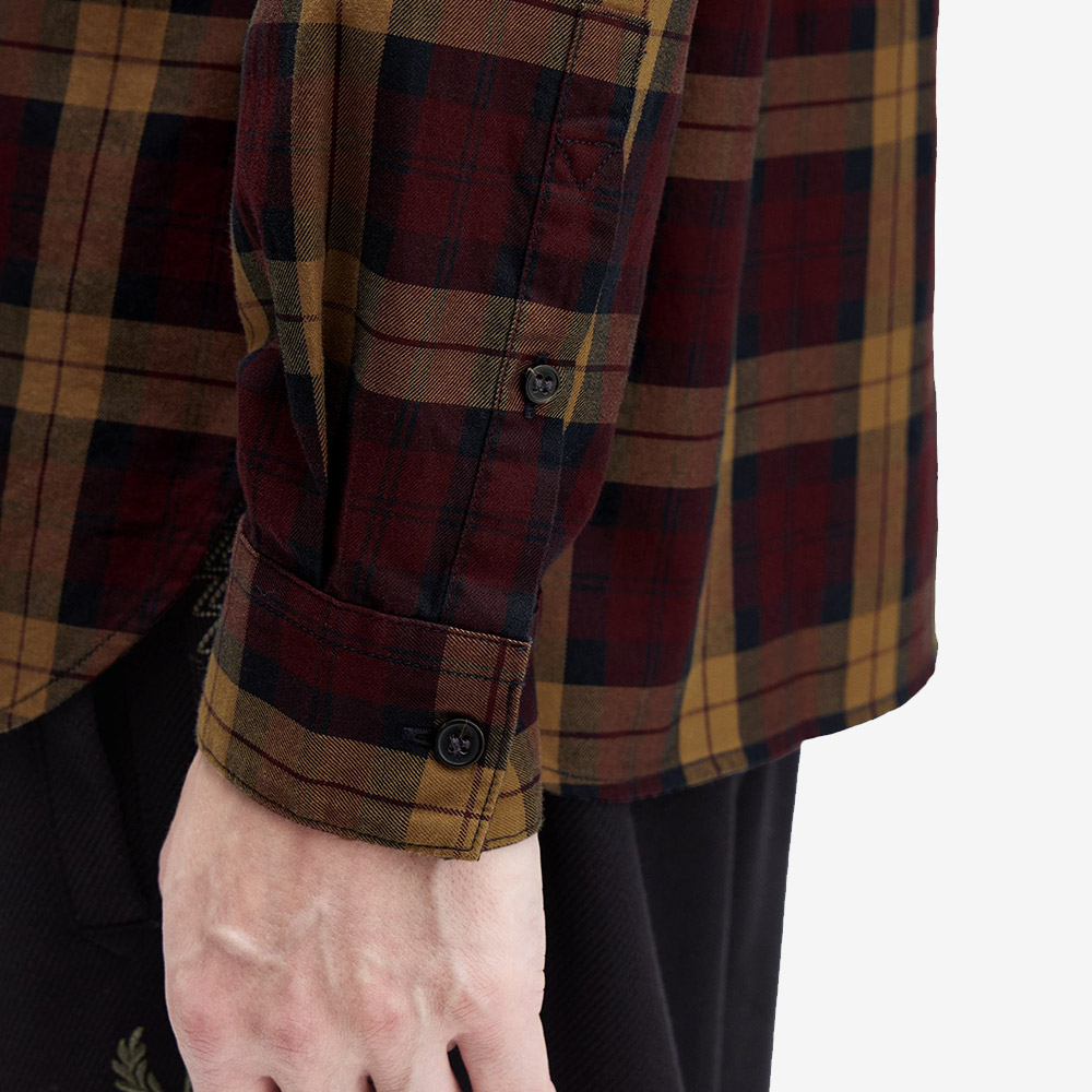 프레드 페리 타탄 트윌 셔츠 옥스블러드(Fred Perry Tartan Twill Shirt Oxblood) - 5