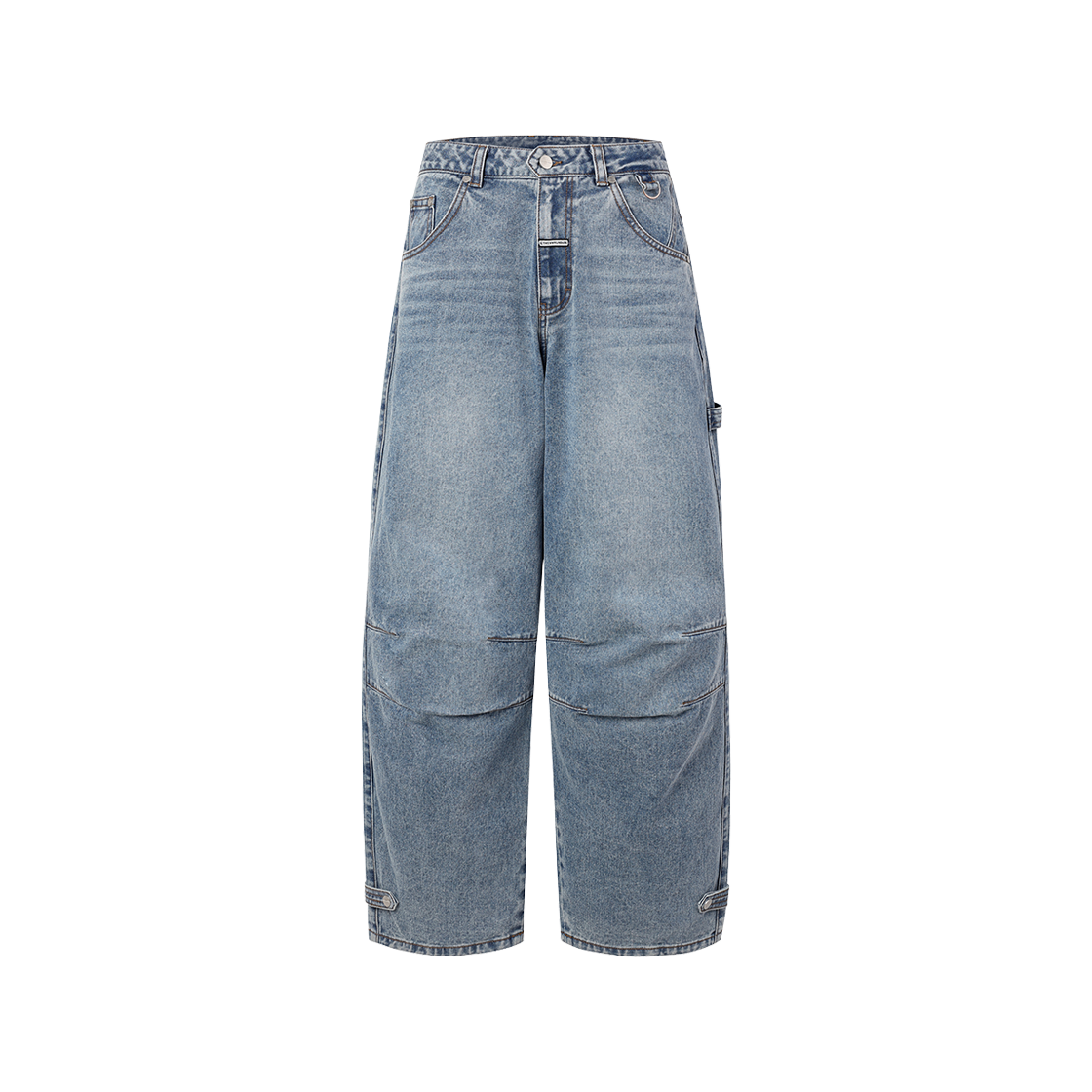 VH2FFUD112ALB Thevinylhouse Basic Wide Denim Pants Light Blue