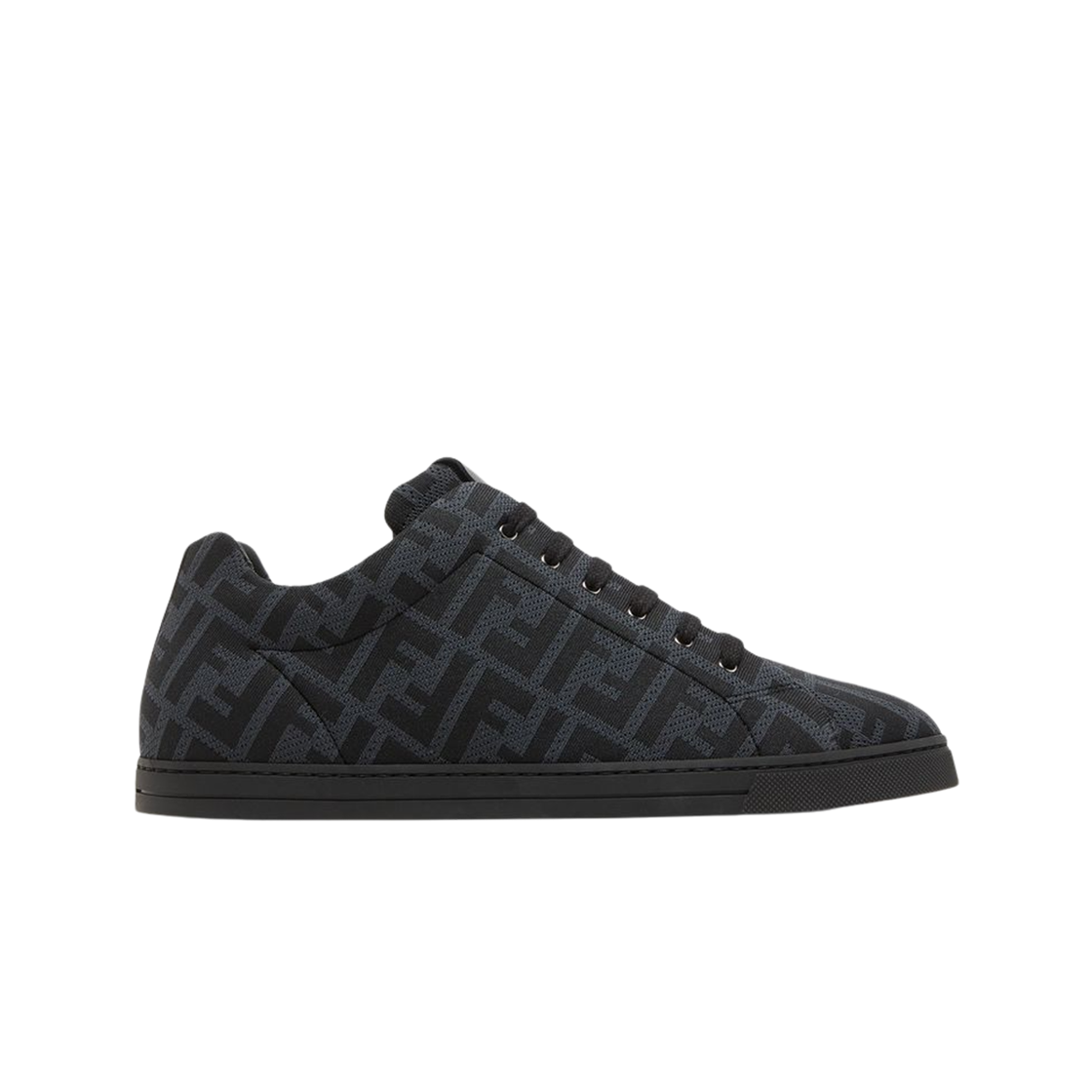 펜디 테크 FF 모티프 패브릭 로우탑 그레이 블랙(Fendi Tech FF Motif Fabric Low-Top Grey Black)