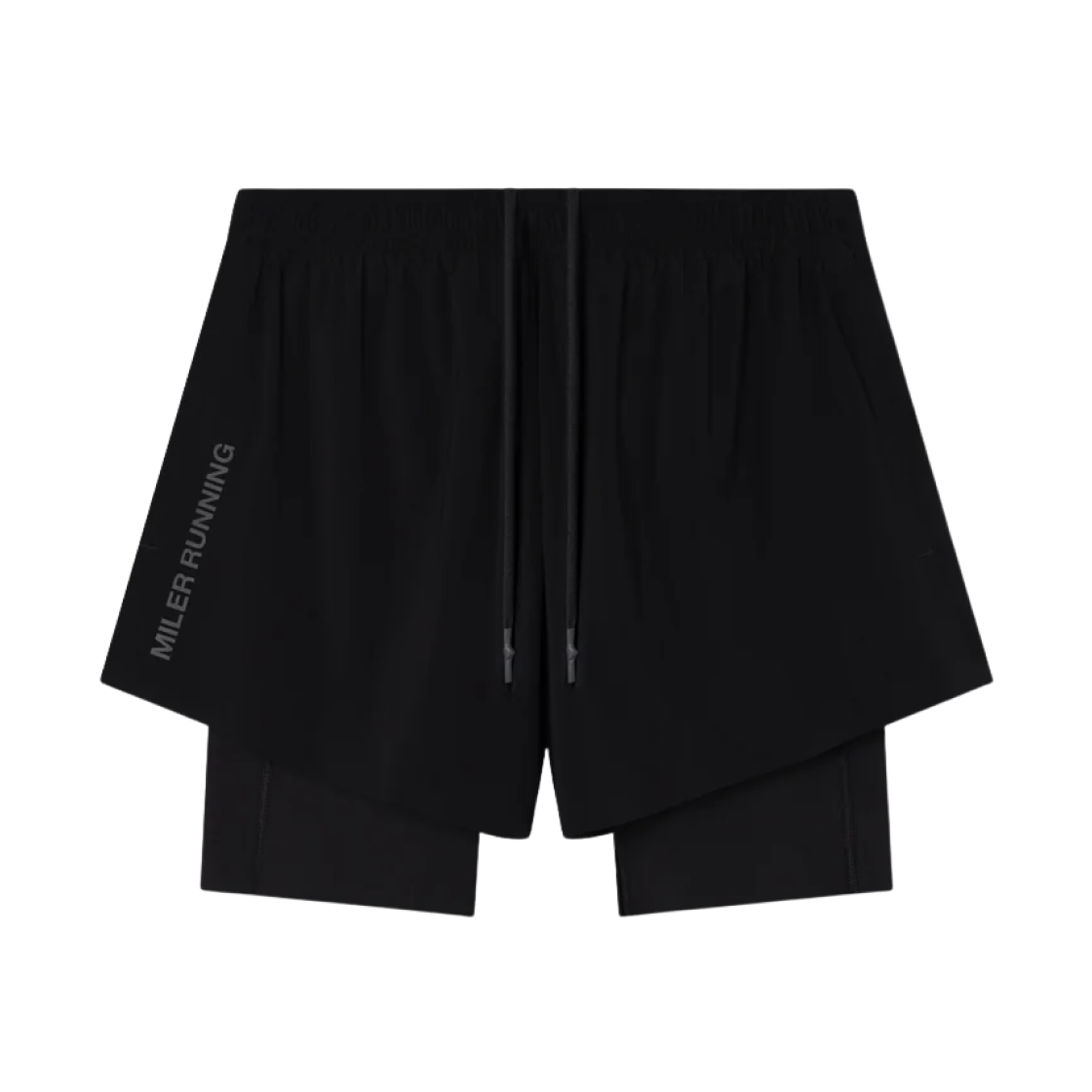마일러 러닝 워크 러닝 투인원 쇼츠 블랙(Miler Running Work Running 2-in-1 Short Black)