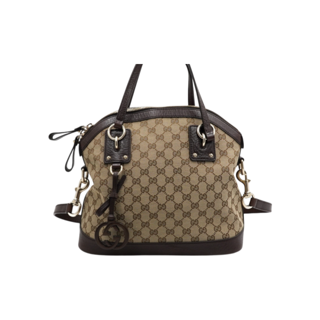 IT92ARGJTWU8 Gucci GG Canvas Interlocking G Tote and Shoulder Bag