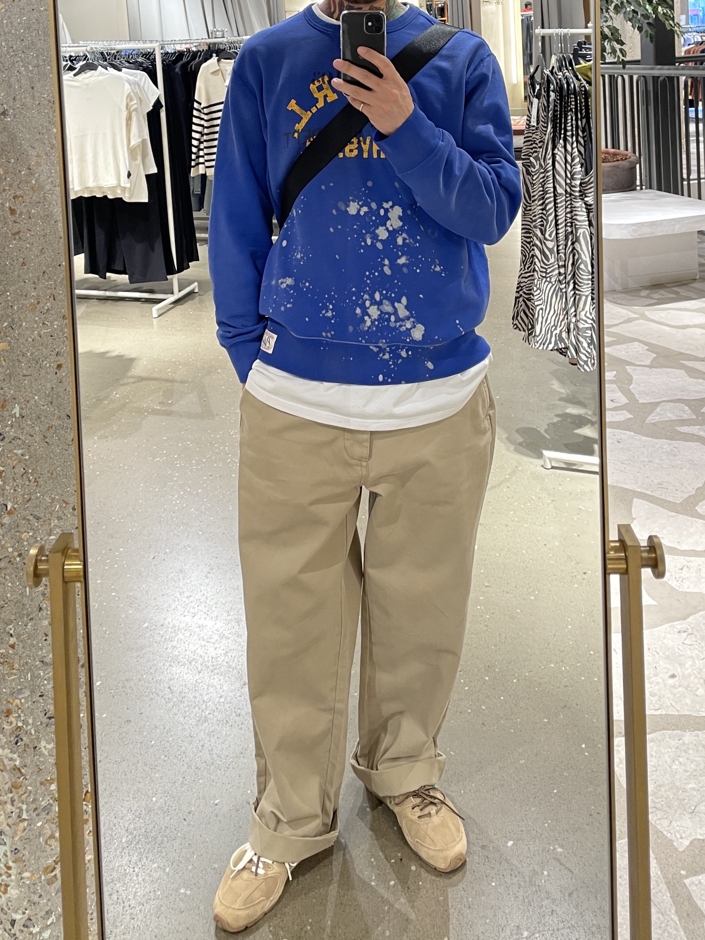 (W) New Balance x Miu Miu 530 Suede Mesh Sneakers Ecru 착용 스타일