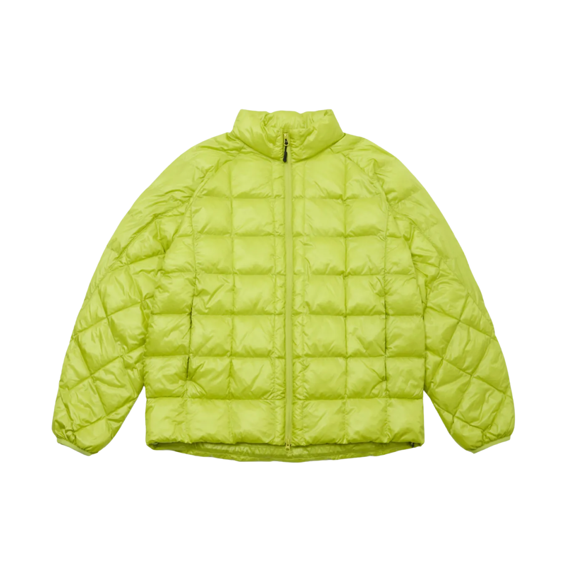 무신사 스탠다드 탱커 라이트 스탠넥 패딩 자켓 옐로우 그린(Musinsa Standard Tanker Light Stand-Neck Padding Jacket Yellow Green)
