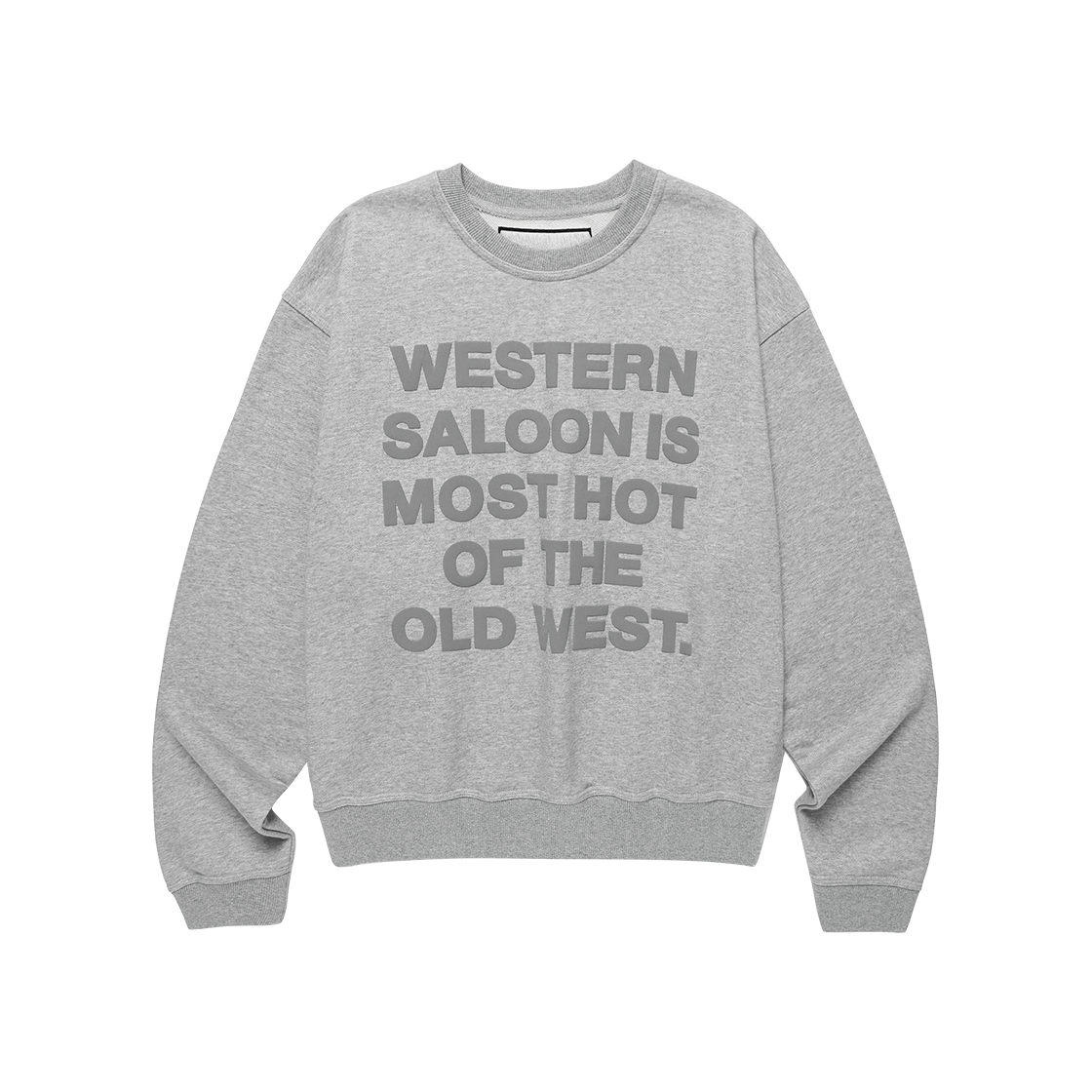 [KREAM 단독] 더바이닐하우스 올드 웨스트 타이포 스웨트셔츠 그레이([KREAM 단독] Thevinylhouse Old West Typo Sweatshirt Grey)