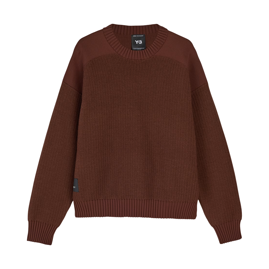 Y-3 니트 크루 스웨터 미스테리 브라운(Y-3 UT Knit Crew Sweater Mystery Brown) - 1