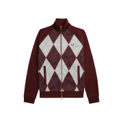Fred Perry Argyle Track Jacket Oxblood