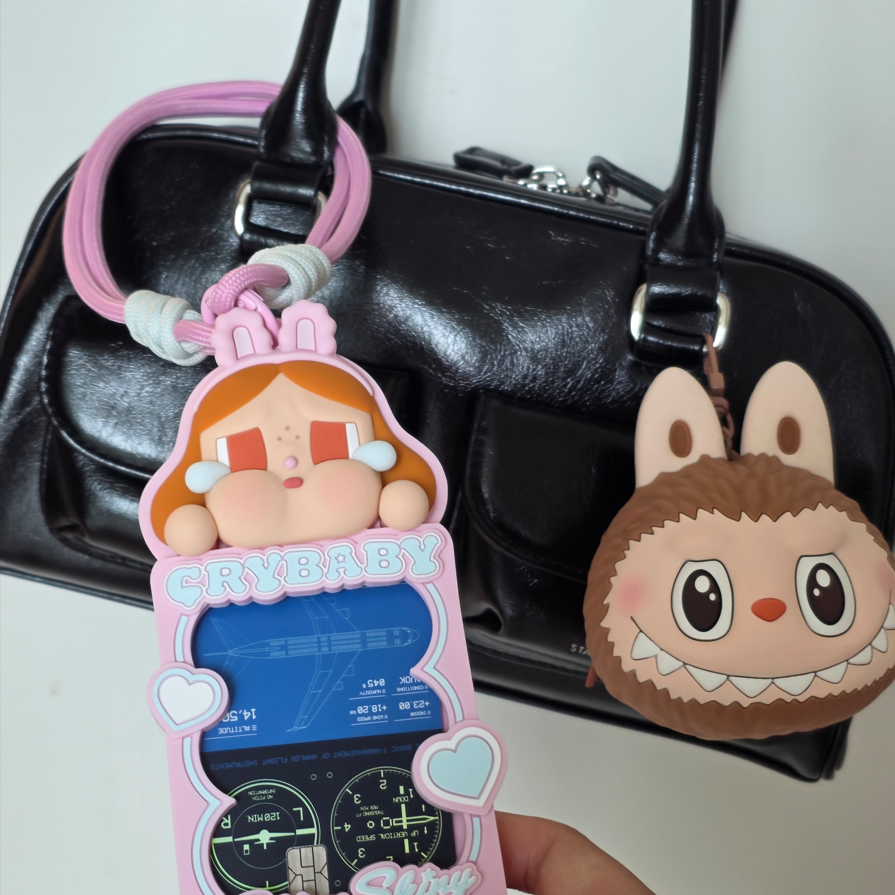 Pop Mart Crybaby Crying Again Series Card Holder Sealed Case (6 Blind Boxes) 착용 스타일 - 2