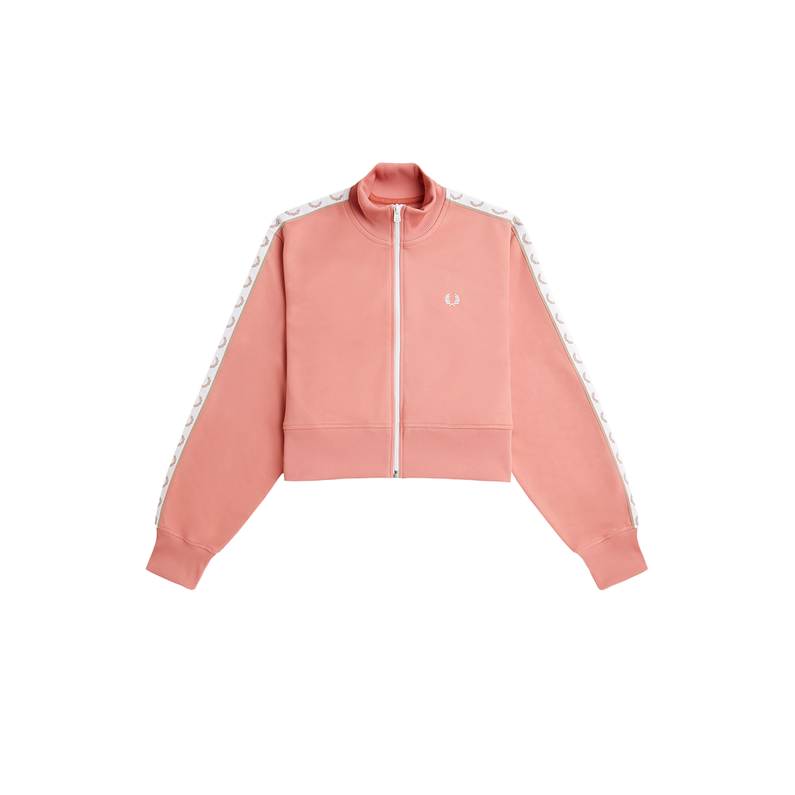 프레드 페리 우먼스 크롭 테잎 트랙 재킷 블로썸(Fred Perry Womens Cropped Taped Track Jacket Blossom)