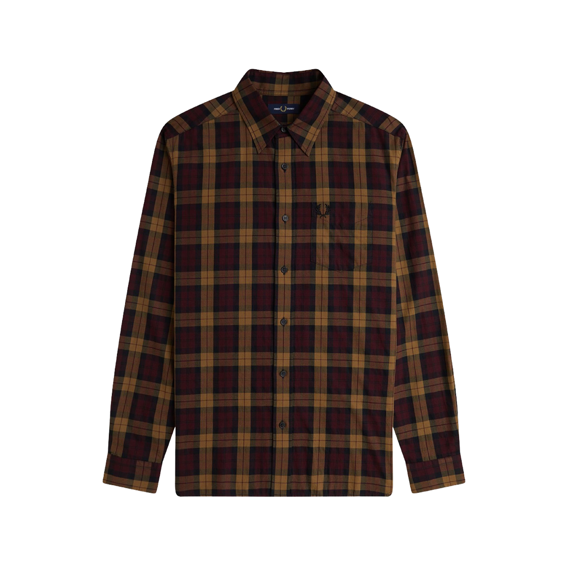 프레드 페리 타탄 트윌 셔츠 옥스블러드(Fred Perry Tartan Twill Shirt Oxblood) - 1